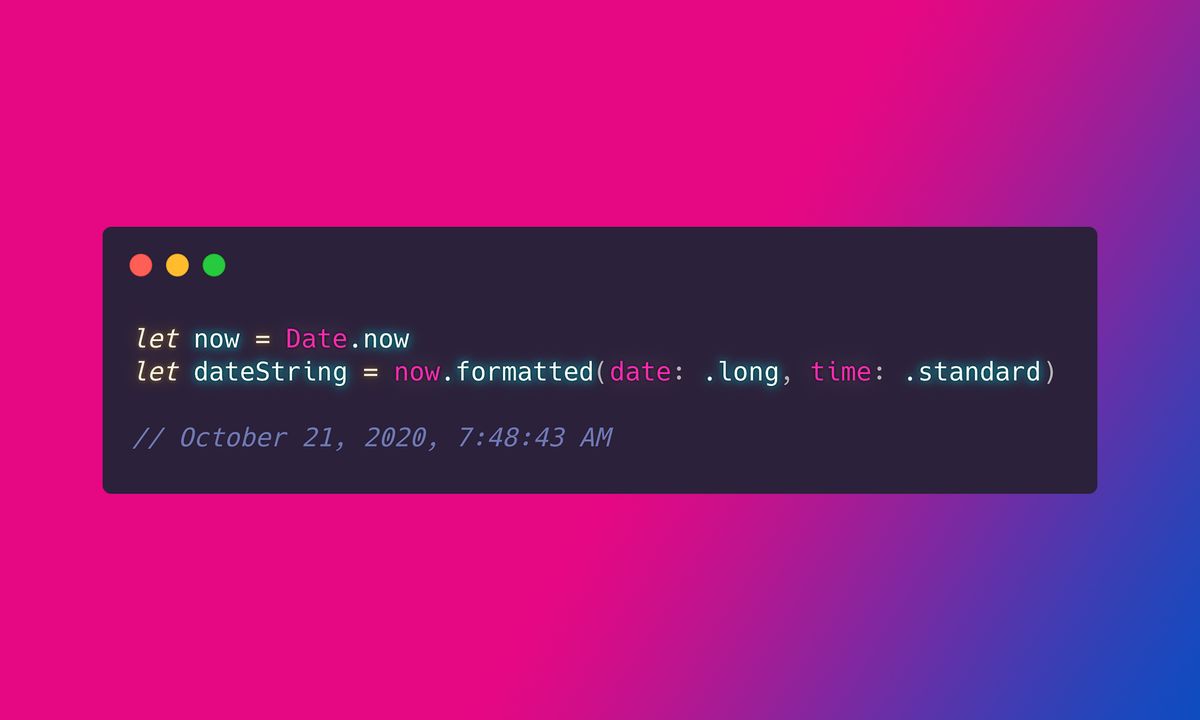 How to format a Date in iOS 15 and macOS 12